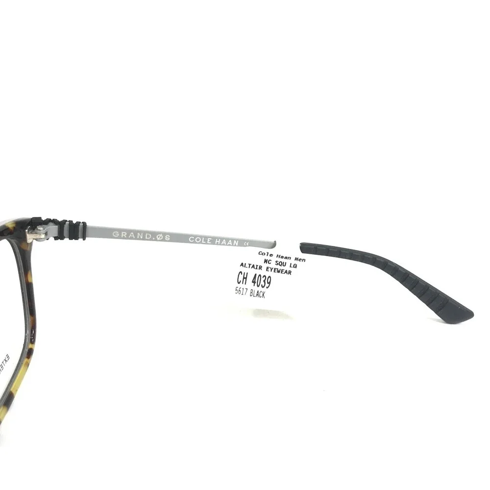 Cole Haan Eyeglasses Frames CH4039 001 BLACK Gray Tortoise Square 56-17-145